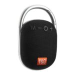 Mini Bluetooth højtaler med håndtag, IPX5 vandbeskyttelse, FM-radio og LED basmembran