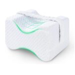 Knæpude til Sidesovere med Stropper – Blød Memory Foam Benpude