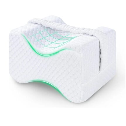Knæpude til Sidesovere med Stropper – Blød Memory Foam Benpude