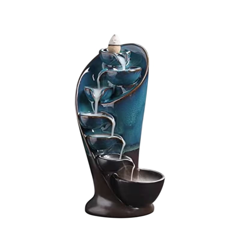 1678765243833-536418f6b0e647b0a14dd1dc87338227-goods Keramisk røgelsesholder med vandfaldseffekt til backflow-røgelseskegler
