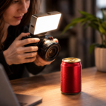 Bærbart LED-videolys med USB og justerbar lysstyrke - Billede 2