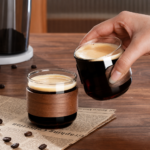 Glaskopper med træring 150 ml – 2 stk. til kaffe og te - Billede 2