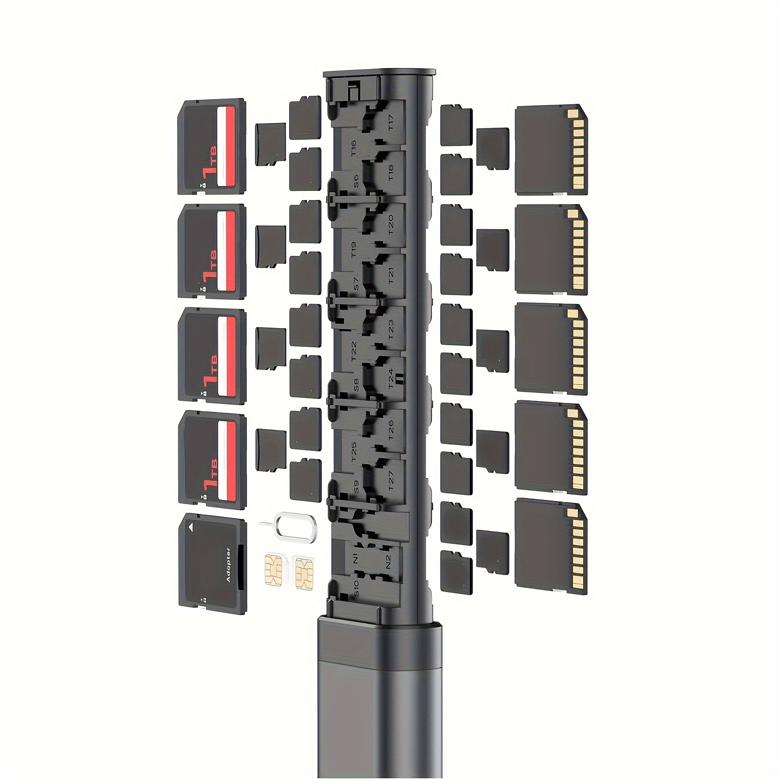 eb9ba069-f680-47f5-abbc-ac284fc5856b.jpg Hukommelseskortholder i metal med udtrækkelige pladser til SD-kort, microSD-kort og nano-SIM-kort