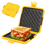 Toastie sandwichmaker til mikrobølgeovn med aftagelige rillede grillplader