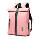 Letvægts rolltop rejserygsæk med laptoprum, frontlomme og justerbare skulderstropper