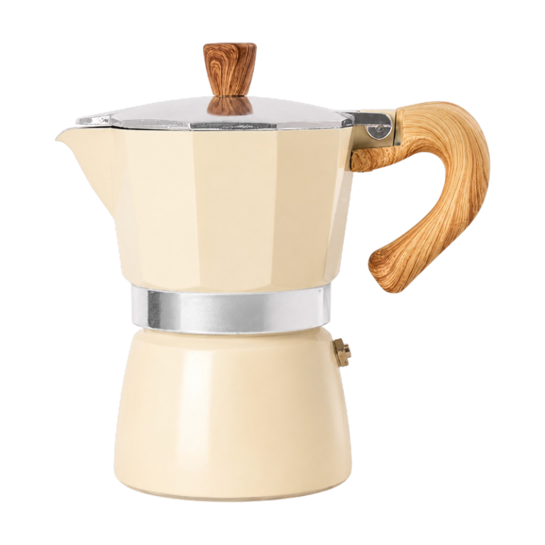 Italiensk mokkakande i aluminium 150 eller 300 ml til kaffebrygning på komfur